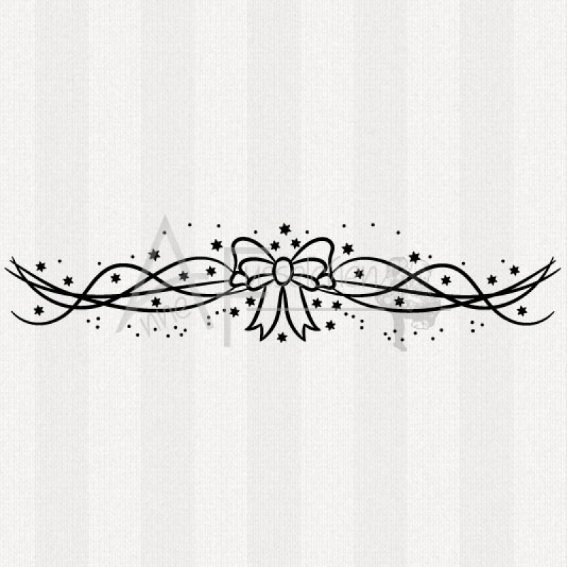 Motivstempel - Weihnachtsschleife