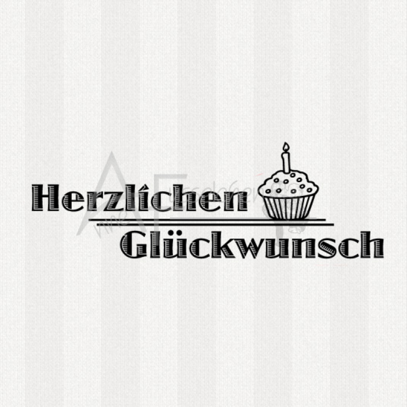 Textstempel - Herzlichen Glückwunsch 04