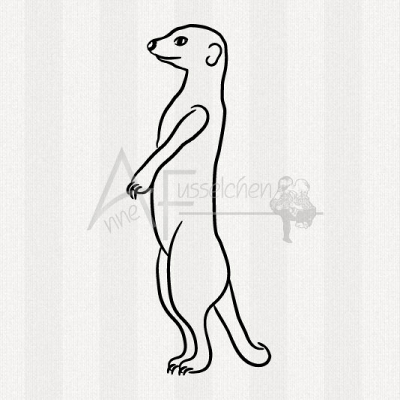 Motivstempel - Erdmännchen 04