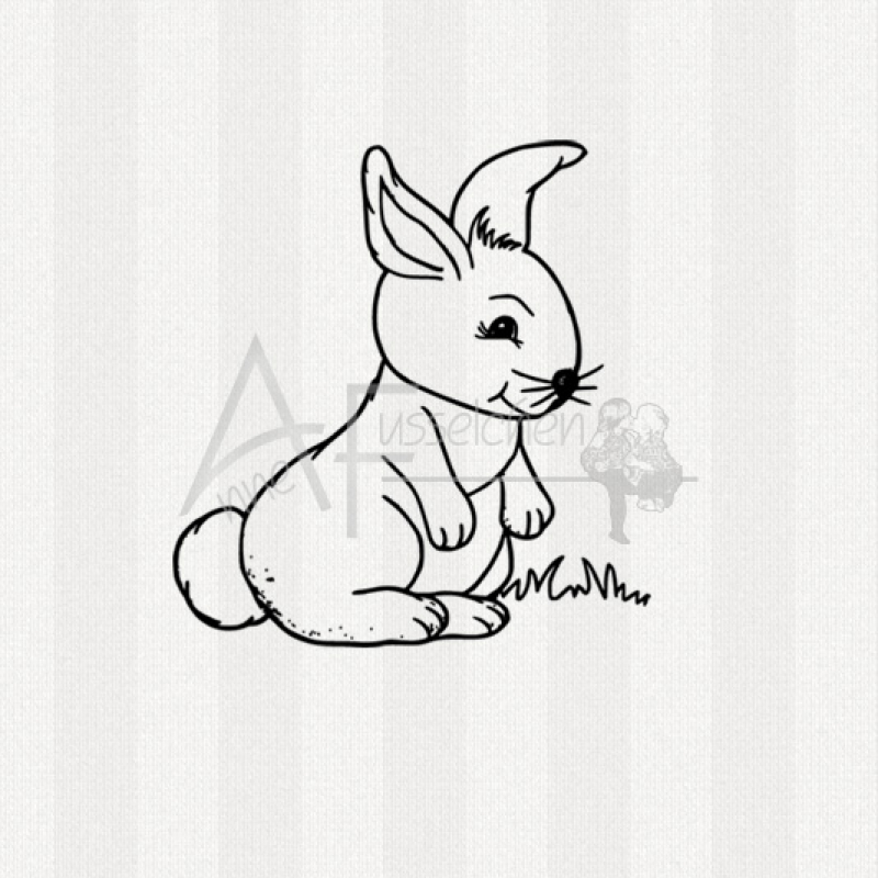 Motivstempel - Niedlicher Hase (gr)