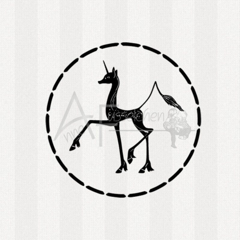 Motivstempel - Unicorn 01