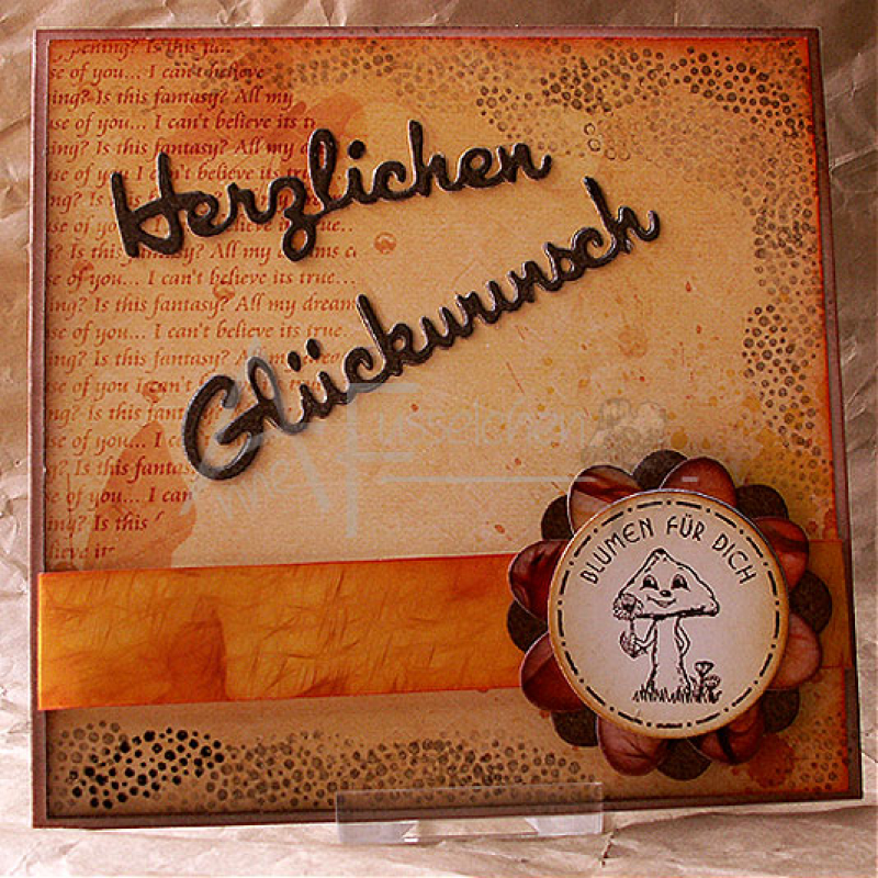 Motivstempel - Blumen für Dich