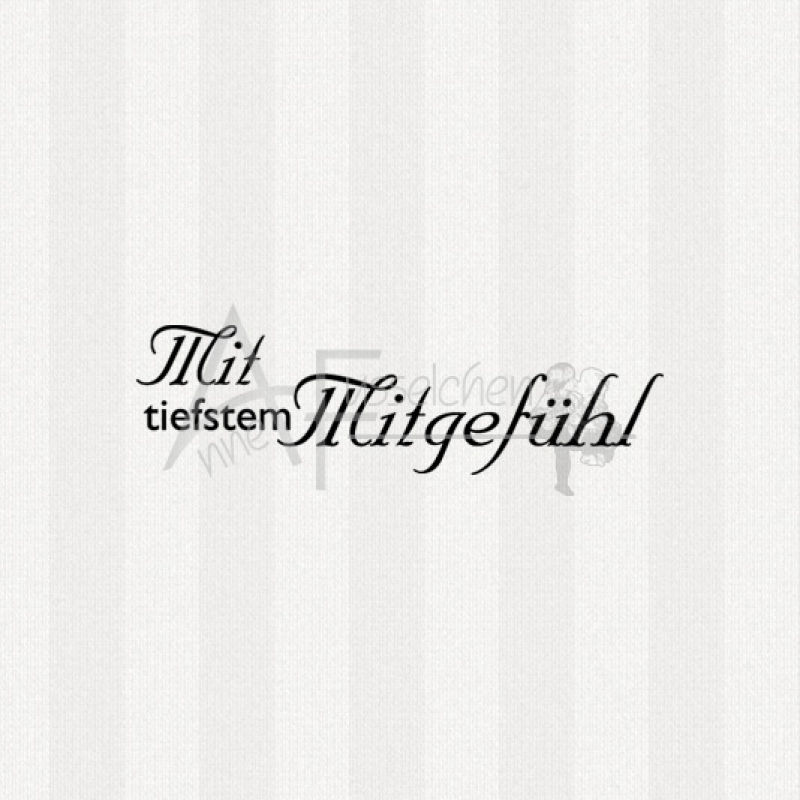 Textstempel - ... Gedenken 01