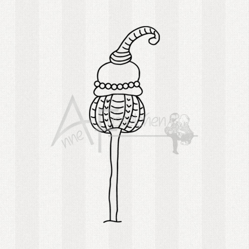 Motivstempel - Drollige Blume 01