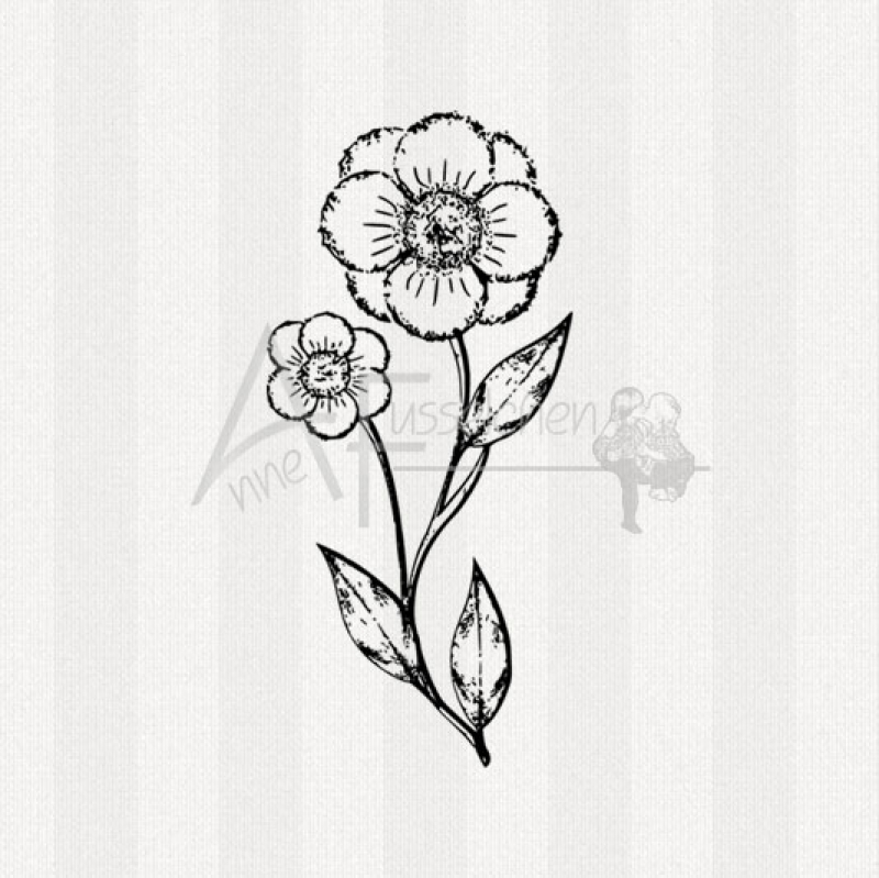 Motivstempel - Blume 01