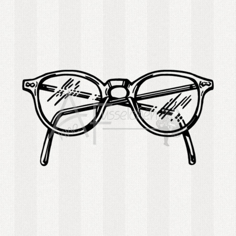 Motivstempel - Brille 01