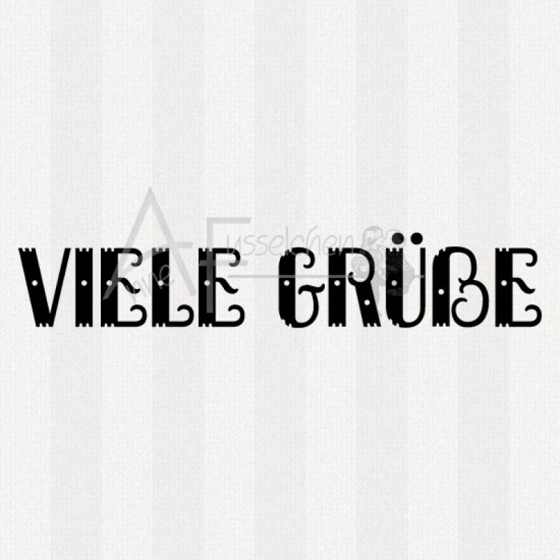 Textstempel - Viele Grüße