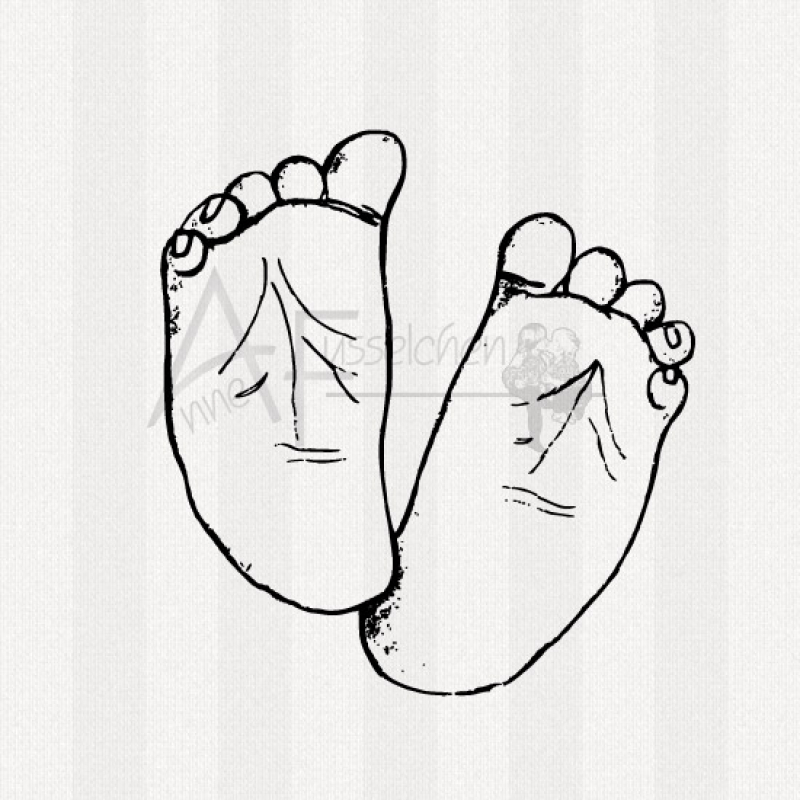 Motivstempel - Babyfüße 01 (gr)