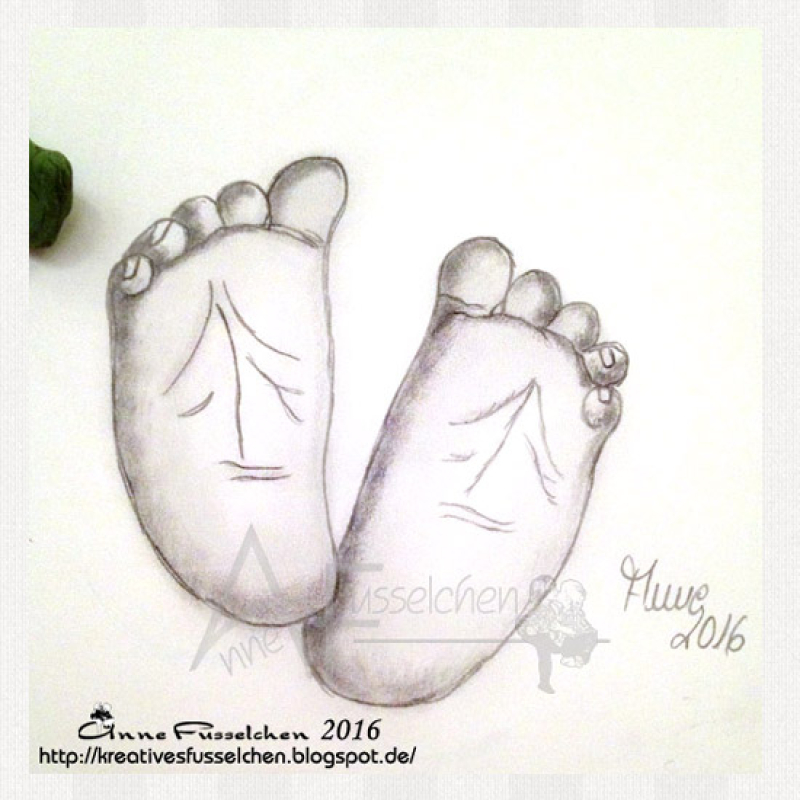 Motivstempel - Babyfüße 02 (gr)