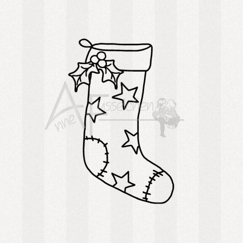Motivstempel - Weihnachtssocke 01