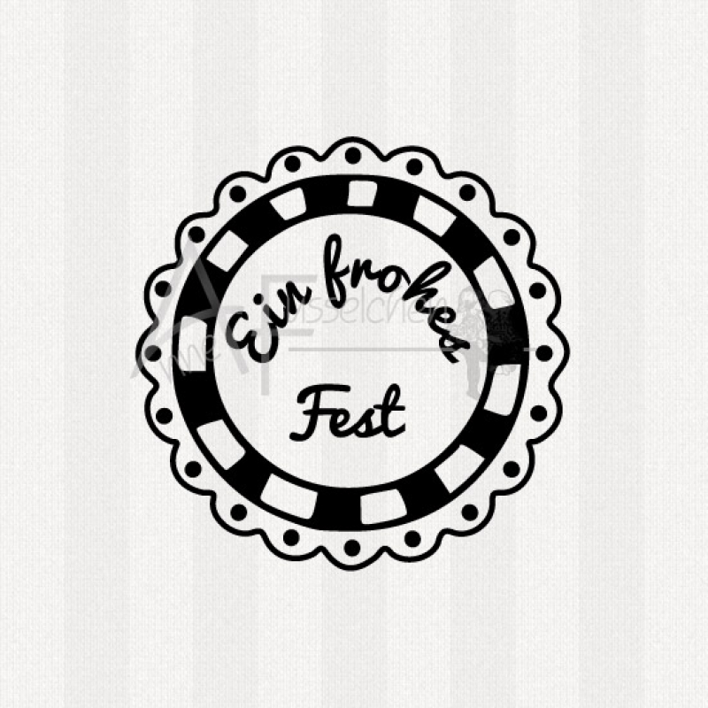 Textstempel - Ein frohes Fest