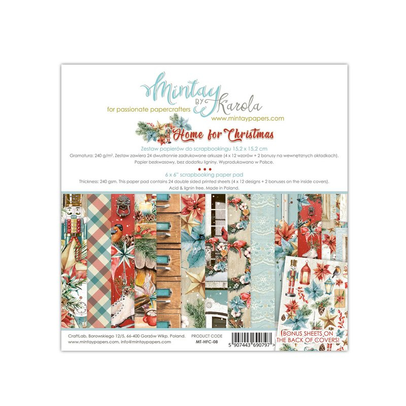 Mintay by Karola - Home for Christmas | Paper Pad 6x6