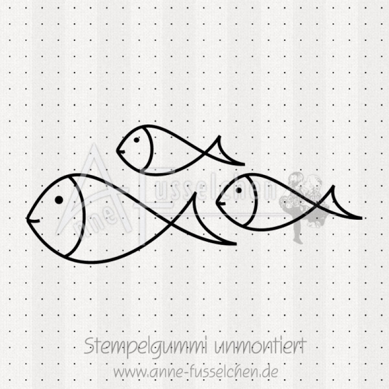 Motivstempel - Drei Fische