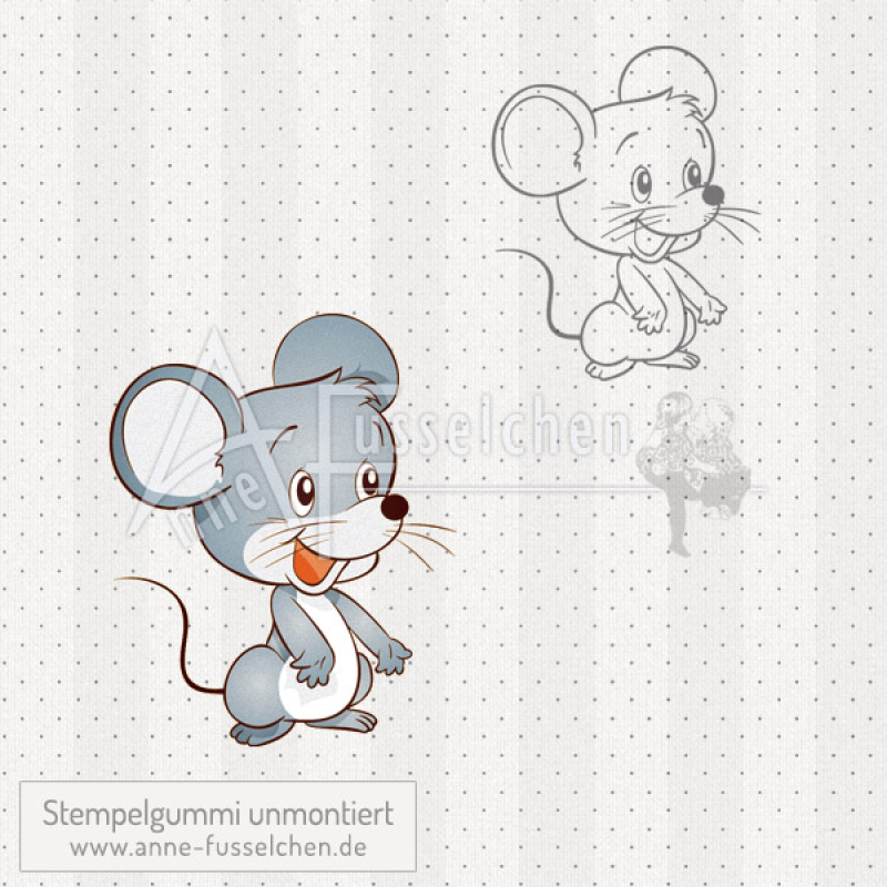 Motivstempel - Flap Maus