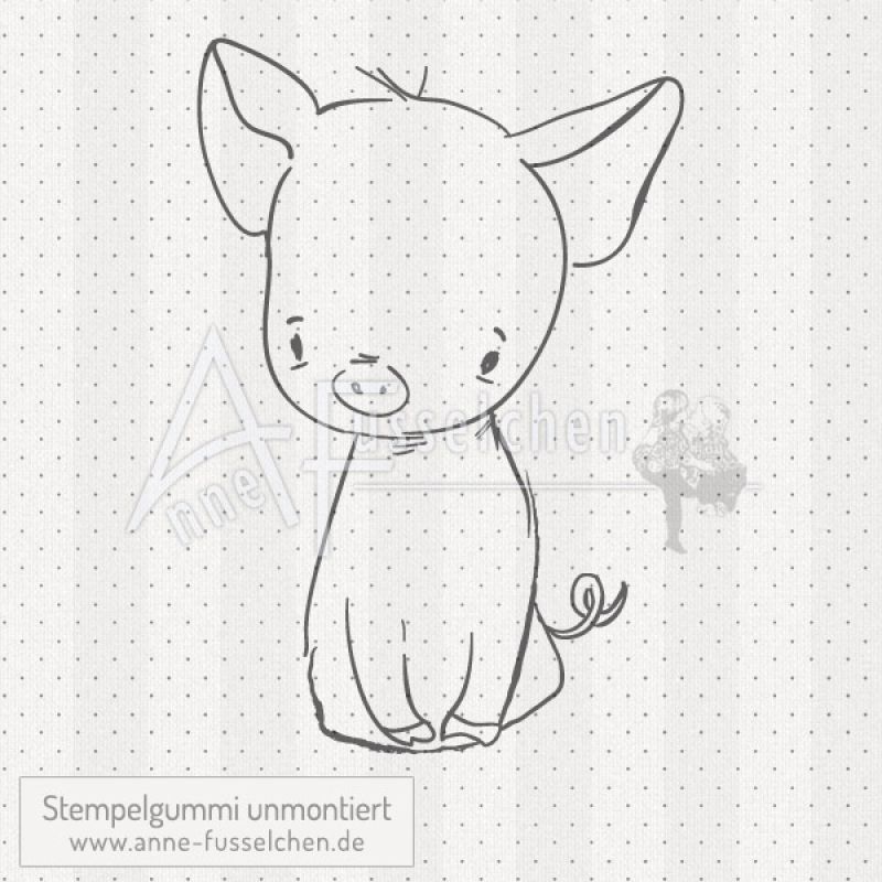 Motivstempel - Schweinchen Bob