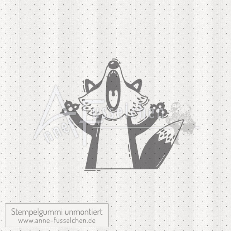 Motivstempel - Singender Fuchs