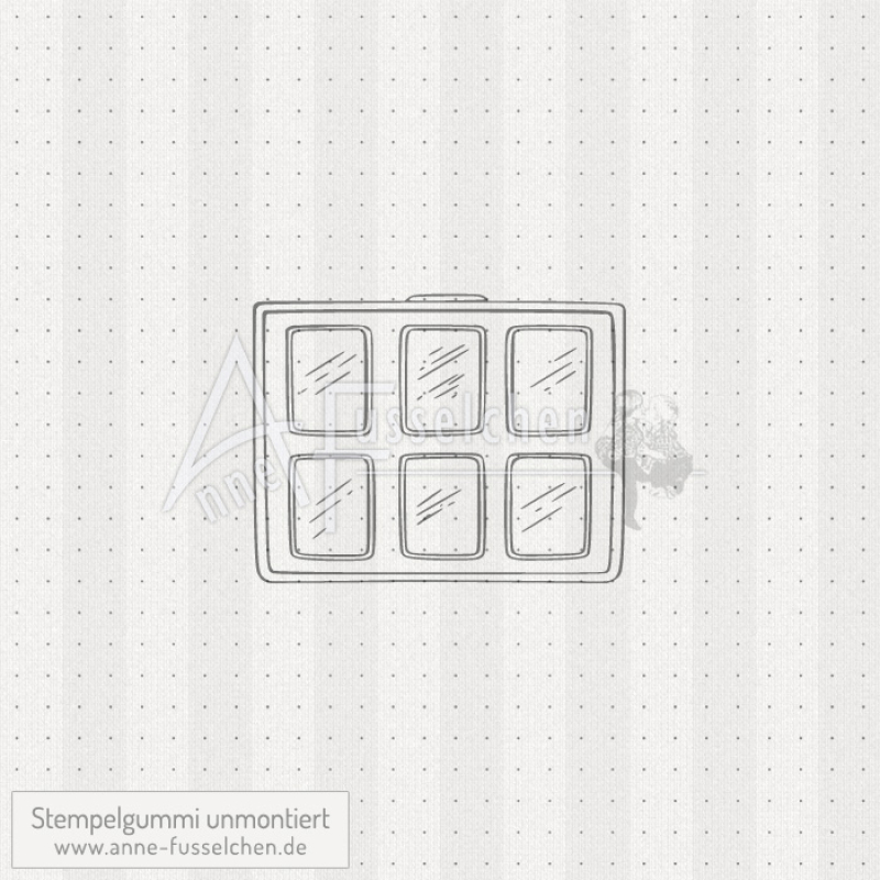 Motivstempel - Farbkasten Swatches 6er eckig