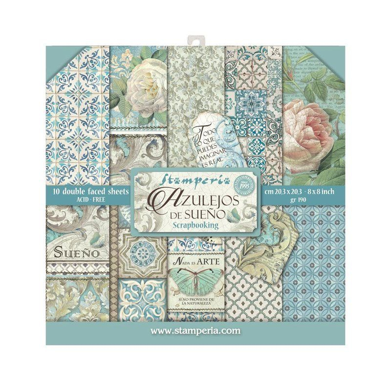 Stamperia - Azulejos de Sueno | Paper Pad 8x8