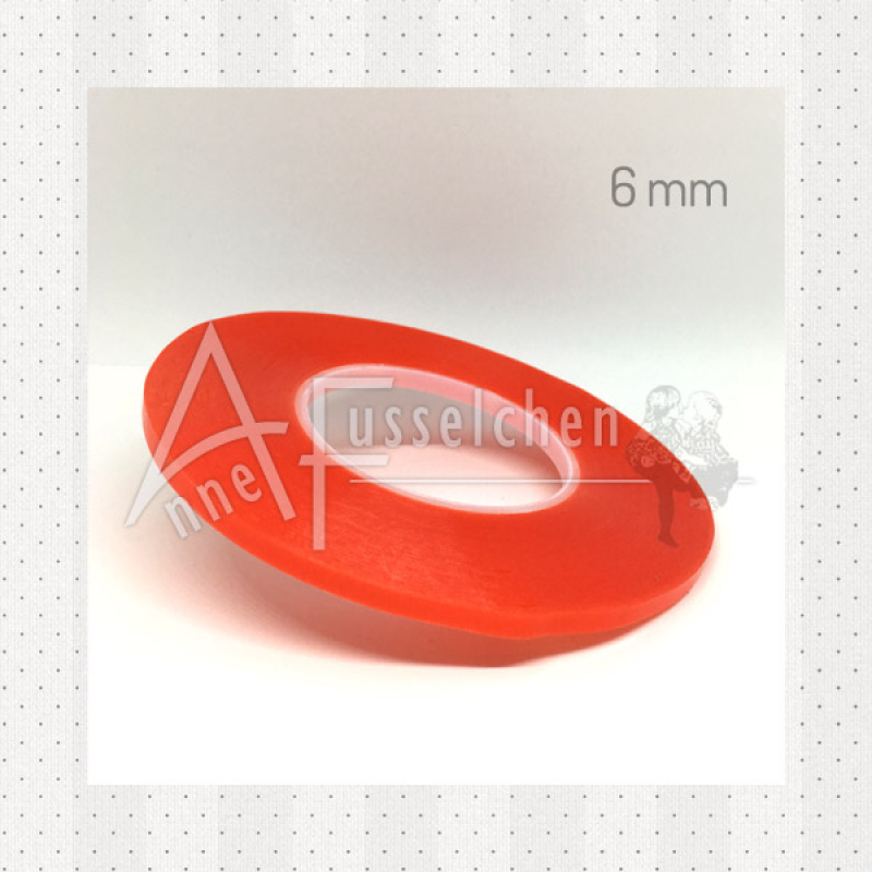 Doppels. Klebeband - rot / 6 mm / 50 m