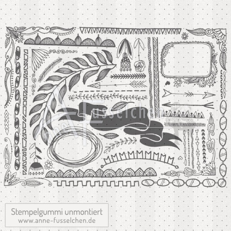 Hintergrundstempel - Doodle Muster
