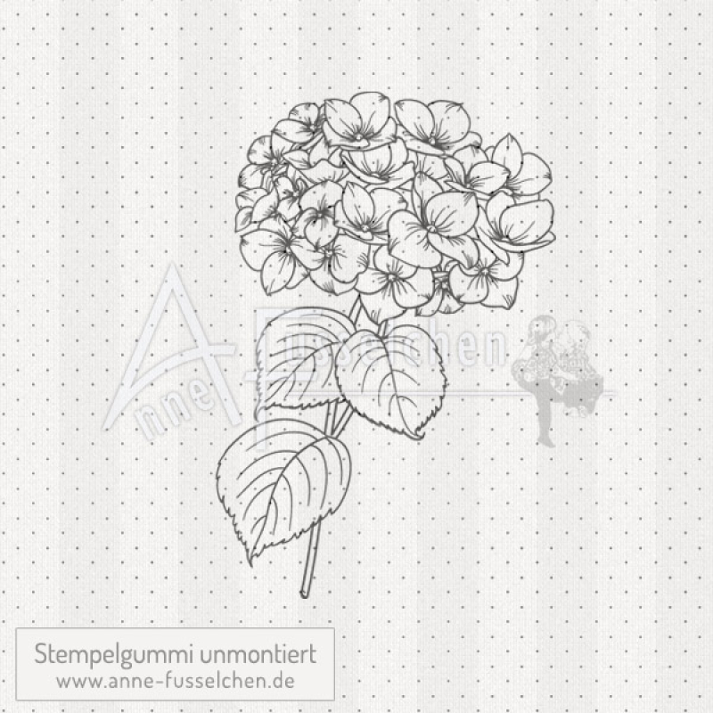 Motivstempel - Hortensie 01 | anne-fusselchen.de