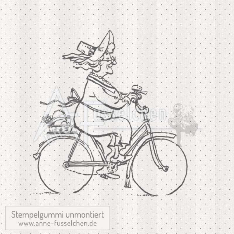 Motivstempel - Clara fährt Rad 02