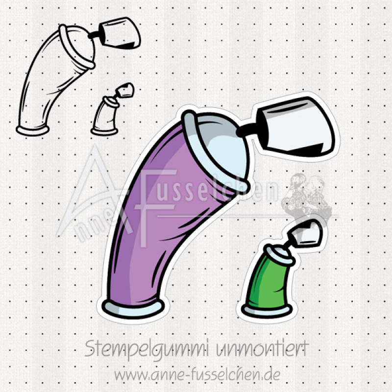 Motivstempel - Große vs kleine Spraydose (gr)