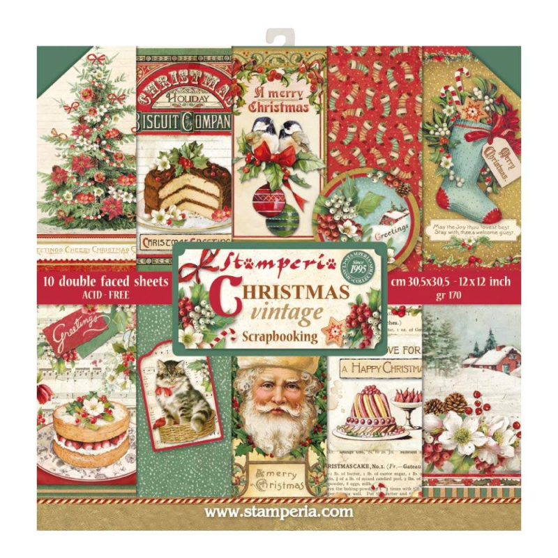 Stamperia - Christmas Vintage | Paper Pad 12x12