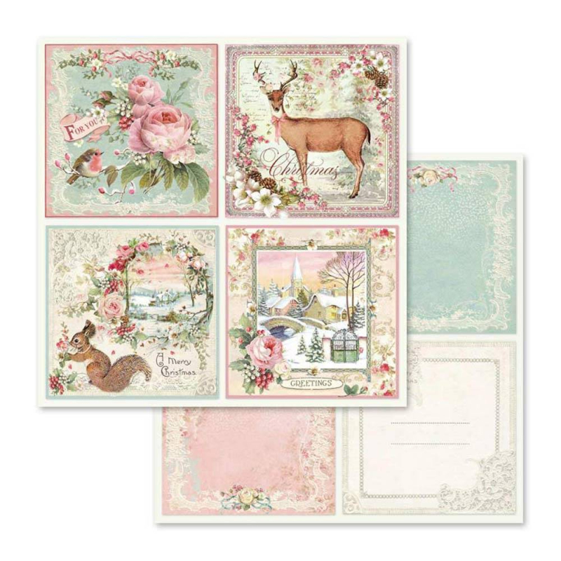 Stamperia - Pink Christmas | Blatt 2