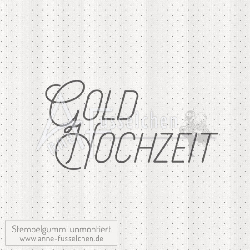 Textstempel - Goldhochzeit | anne-fusselchen.de
