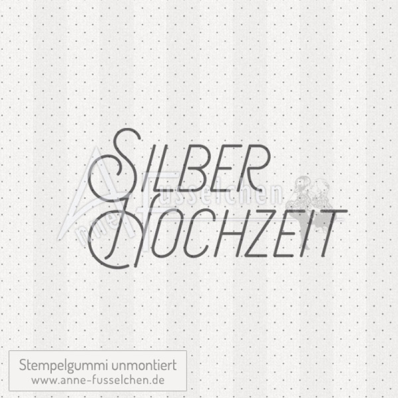 Textstempel - Silberhochzeit | anne-fusselchen.de