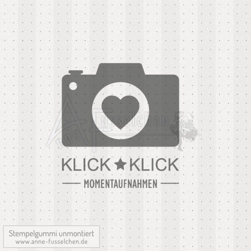 Textstempel - Kamera Klick