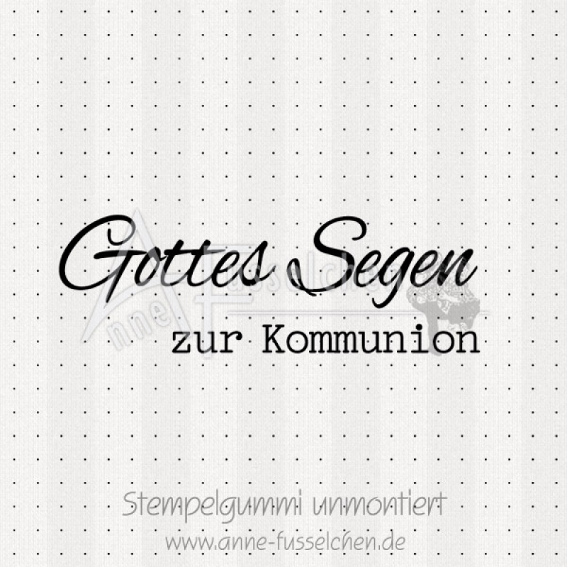 Textstempel - Kommunion 02