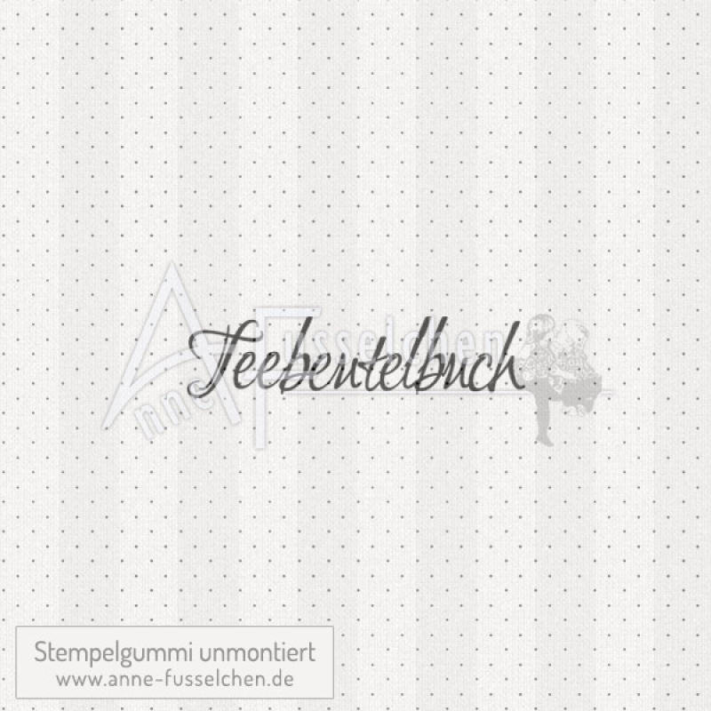 Textstempel - Teebeutelbuch (kl) | anne-fusselchen.de