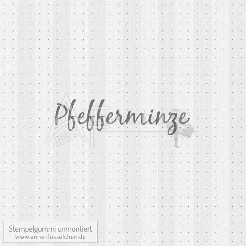 Textstempel - Pfefferminze gross