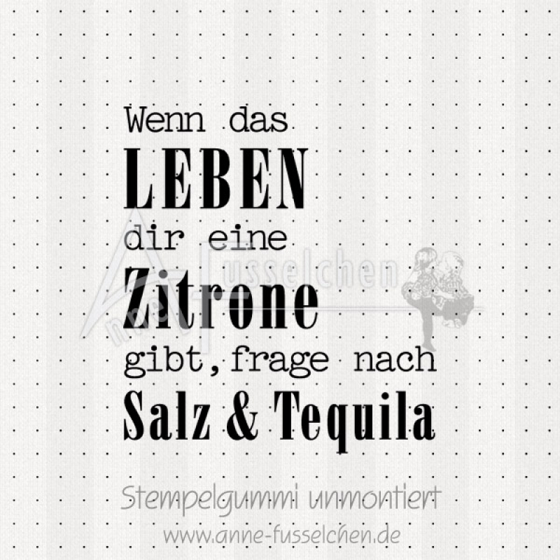 Textstempel - Wenn das Leben dir ... | anne-fusselchen.de