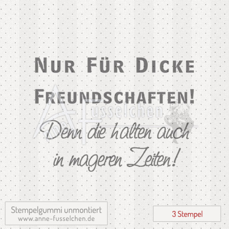 Textstempel - NUR FÜR DICKE ... 02