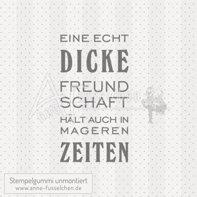 Textstempel - Eine echt dicke Freundschaft