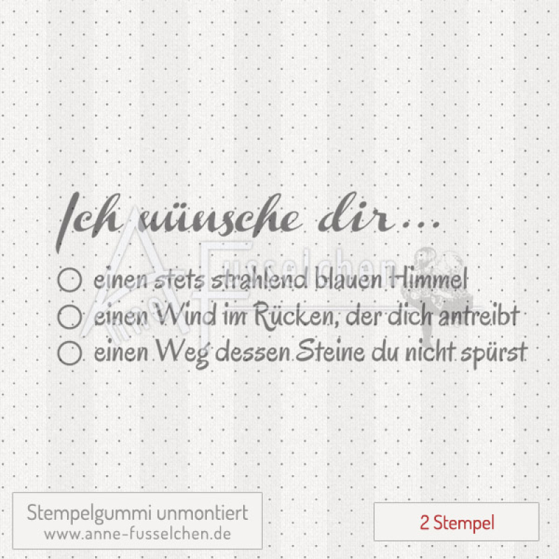 Textstempel - Ich wünsche dir ... 02