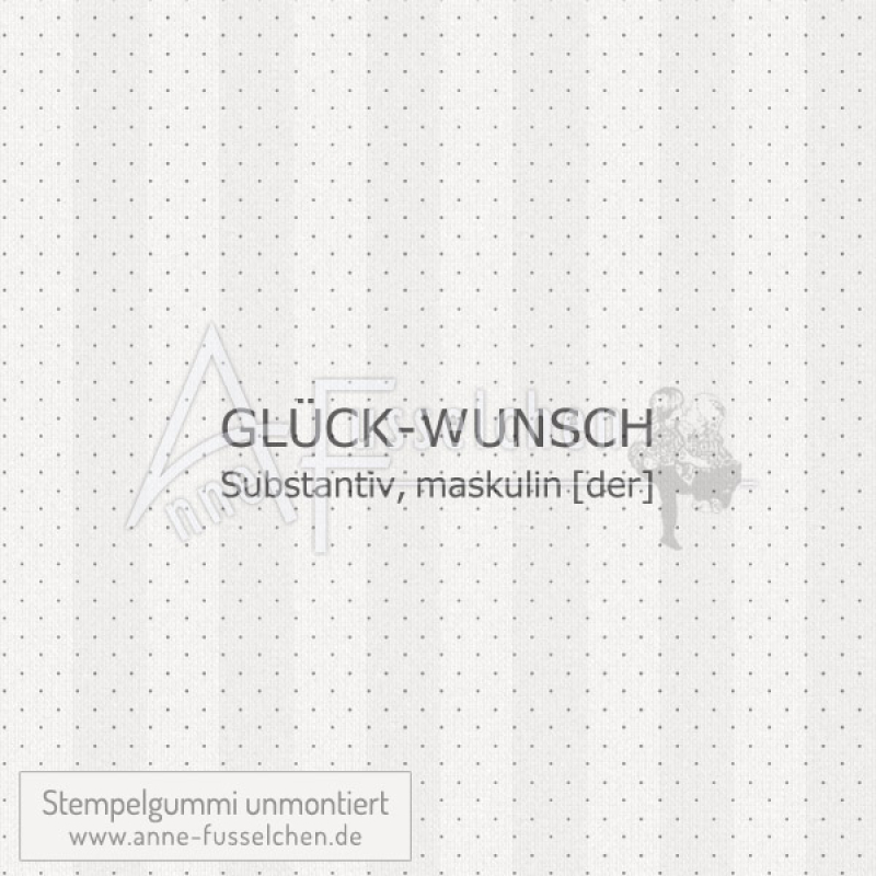Textstempel - Glückwunsch