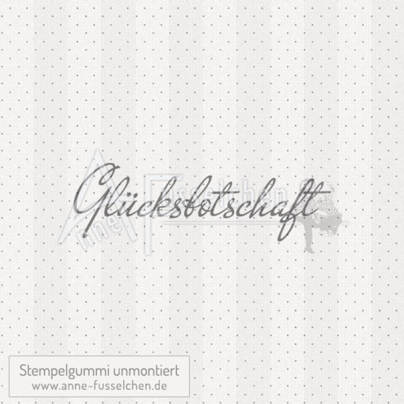 Textstempel - Glücksbotschaft