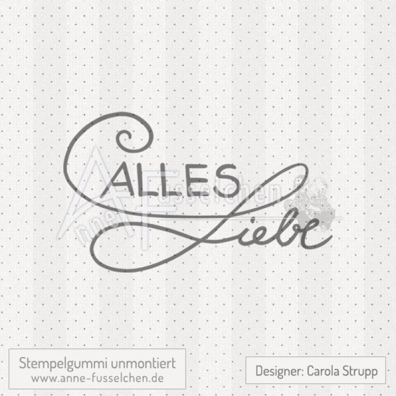 Textstempel - Alles Liebe