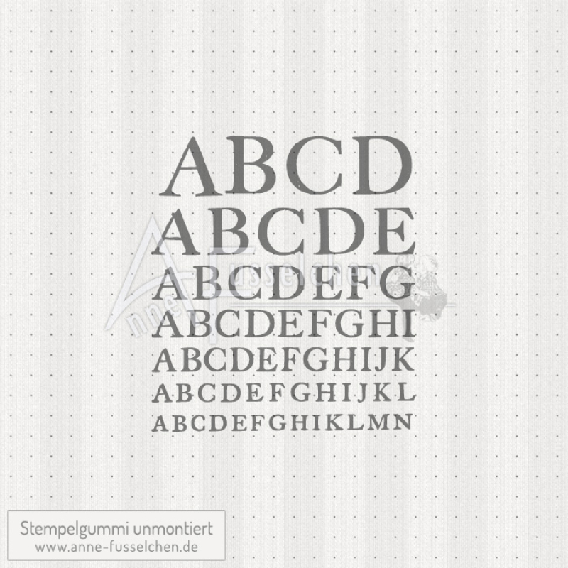 Motivstempel - Vintage Schriftmuster 01