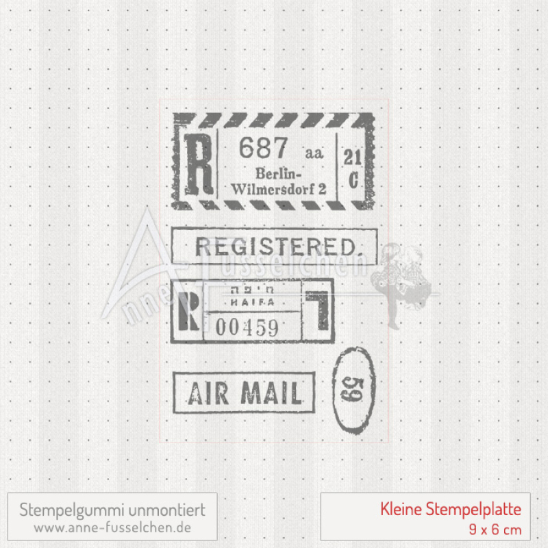 Motivstempel - Tickets & Luftpost