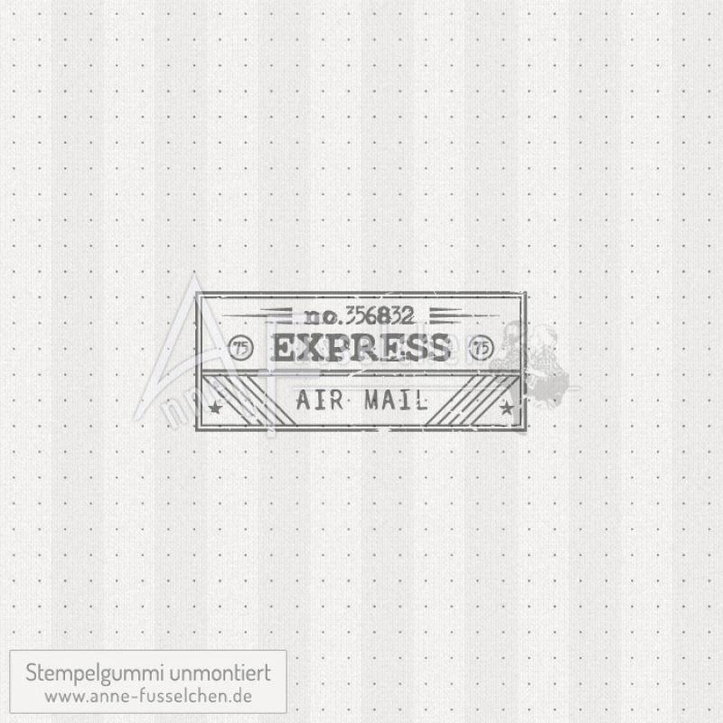 Motivstempel - Vintage Label Air Mail 01