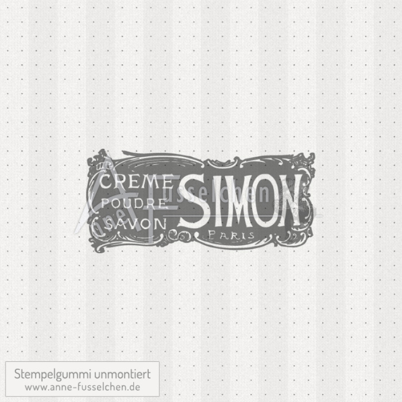Motivstempel - Reklame Simon Creme