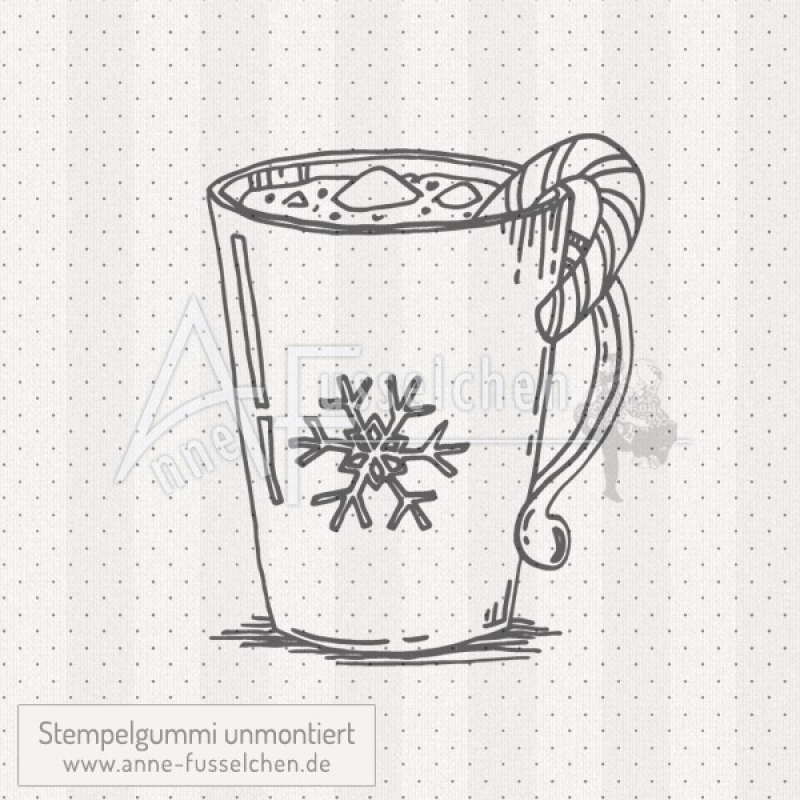 Motivstempel - Schneemanns Heißgetränk