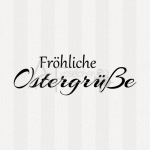 Textstempel - Fröhliche Ostergrüße