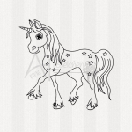 Motivstempel - Einhorn Starlight