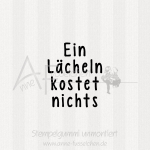 Ministempel - Ein Lächeln ... | ø 3,0 cm